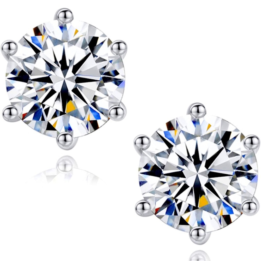 Impalsory 1ct Moissanite Earrings